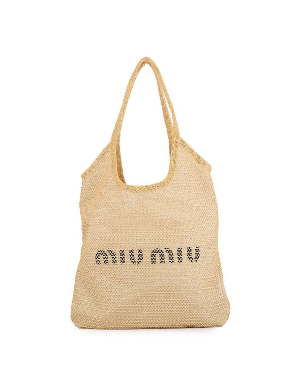Miu Miu Tote Bag Ivy Raffia Linen Basket